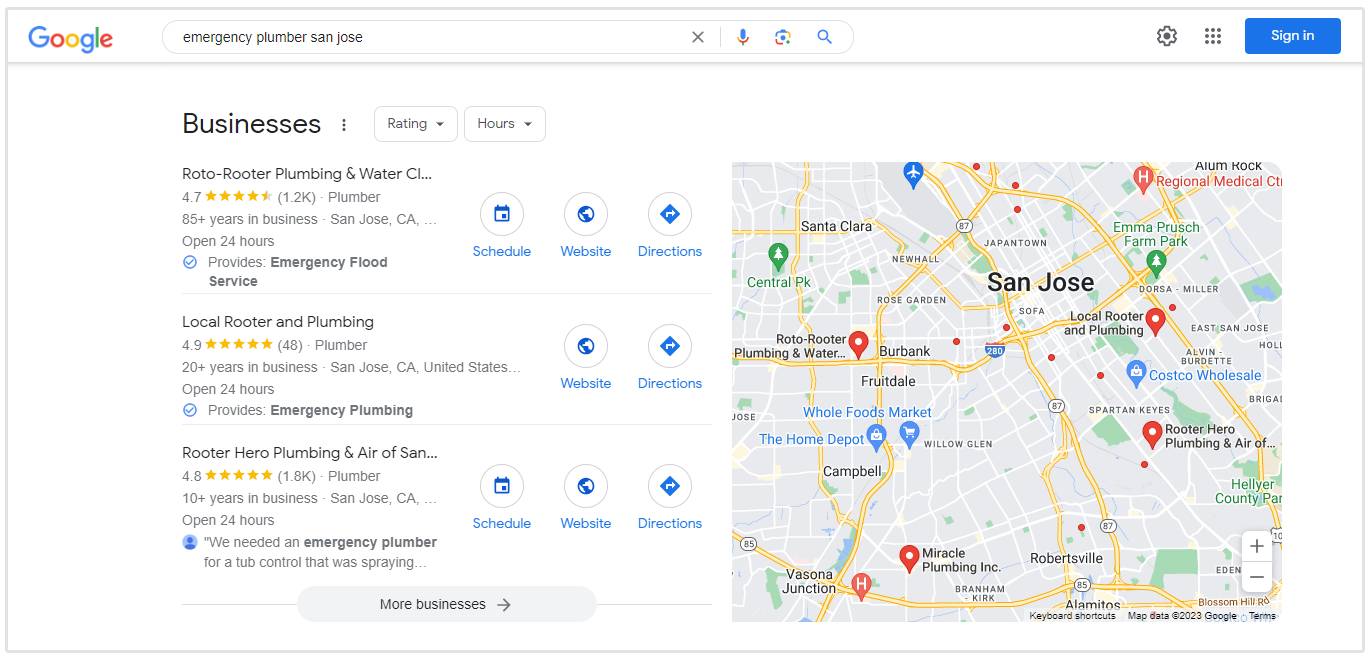 pack local Google